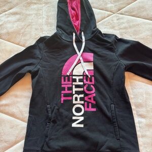 NorthFace- breast cancer awareness hoodie